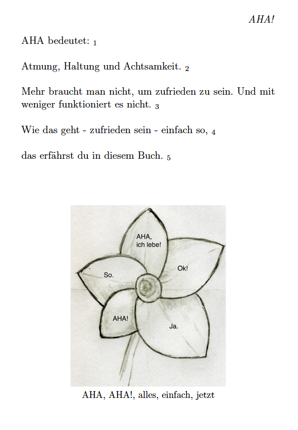 Aha, ich lebe! Buchseite